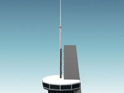 Skyscraper 01 Low-poly 3D model