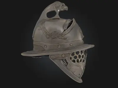 Gladiators Helm Ancient Combat Helmet Model 3D model