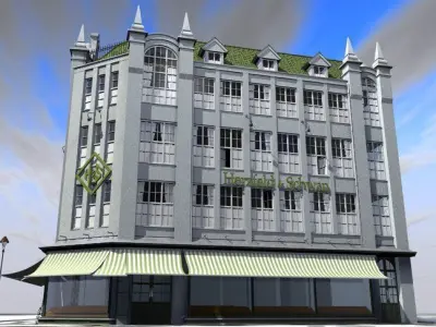 The old corner store 3D model