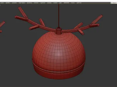 WENDY reindeer pendant lamp Low-poly 3D model