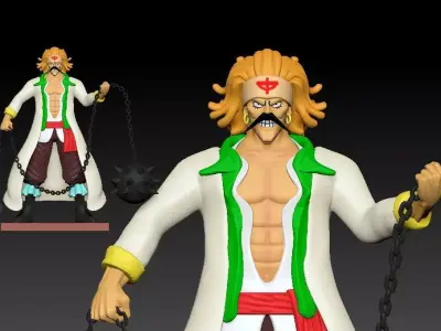 Rakuyuo - Whitebeard Pirates - One piece 3D print model