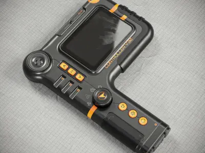 Sci-fi Controller V30 PBR Low-poly 3D model