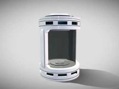 Sci-fi Container Low-poly 3D model