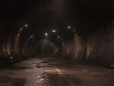 Grungy tunnel 3D model