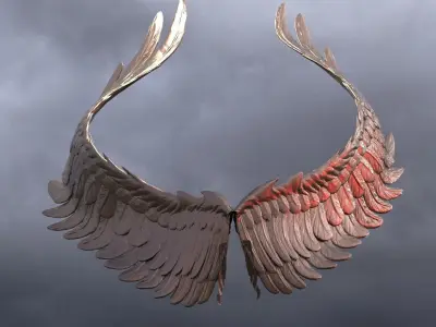 Egyptian wings 6 3D model