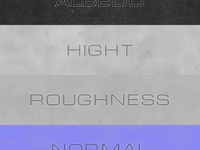 Asphalt 07 PBR Low-poly 3D model