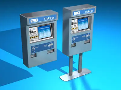 Ticket dispenser 3D model