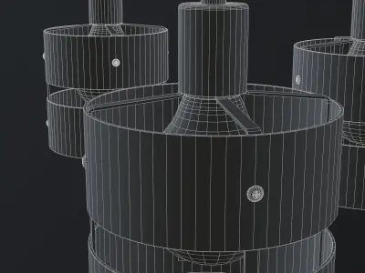 Living Room Ceiling Light 3D model