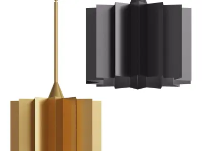  Plisse Pendant Light 3D model