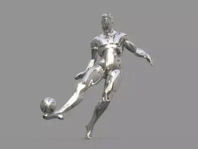 Soccer player 3D model