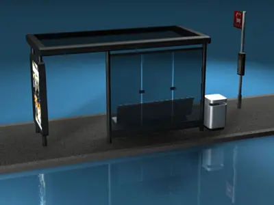 Bus stop2 3D model