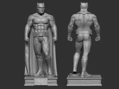 Batman figure Ben Affleck 3D model ready print 3D print model