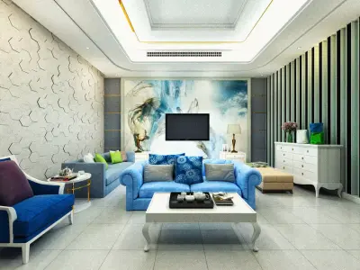 Living Room 3D model