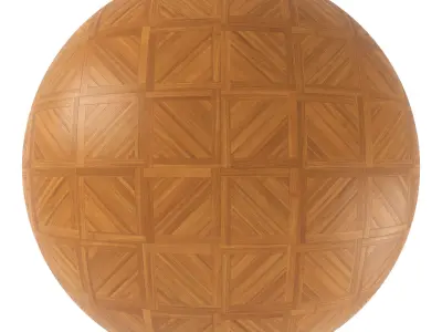 Parquet - Laminate - Wooden floor 4 in 1 3D model 31