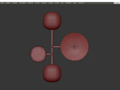SHIELD SCONCE Low-poly 3D model