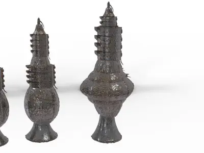 Lamp ornate collection 3D model