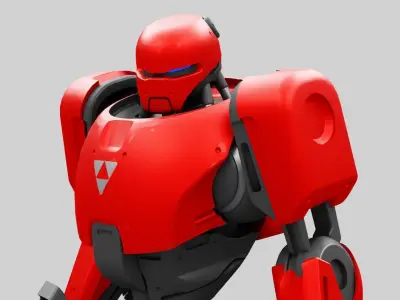 BATTLE DROID ARES RIGGED 3D model