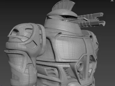 Post-Royal Battle Mech 01 3D model