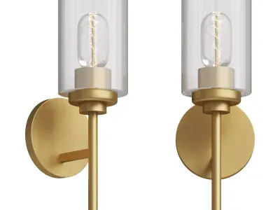  Juno Industrial Iron Cylinder Wall Sconce 3D model