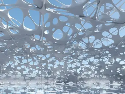 Futuristic Architectural Structure 9 3D model