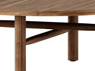 SALTHOLM Round Garden side table by Skargaarden 3D model
