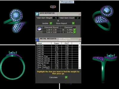 Solitaire Wedding Engagement Women Light Weight Bypass Rings 3D print model purchase
