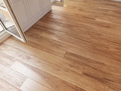 Wooden floor 28 WITHOUT PLUGINS 3D model