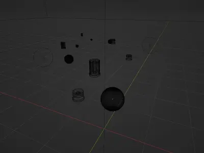 Colour Bubbles Glass Light Tube for 3d blender model Texture