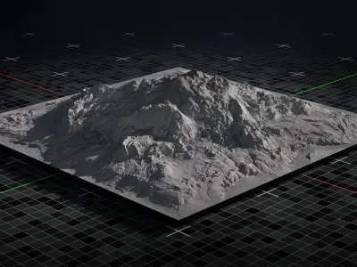 Volcano version 3 3D model