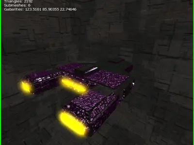 3D Sci-fi Spaceship1 NH Low-poly 3D model