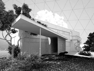 Modern House Scene 3D model