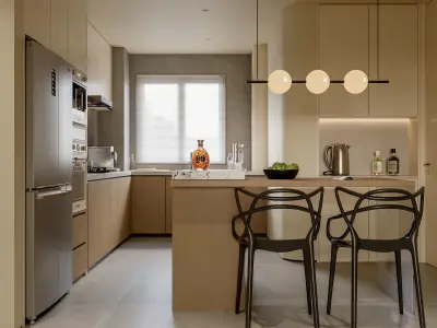 apartment interior scenes        3D model 7