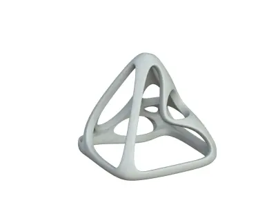 SciFi Cube Object No 57721 Low Poly Shape Low-poly 3D model