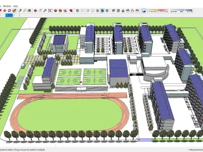 Sketchup School and University 131 3D model