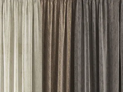 Curtain Set 27C 3D model