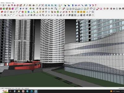 3D model of a building 3D model
