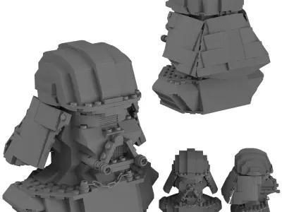 Lego - 75227 Darth Vader Bust 3D model