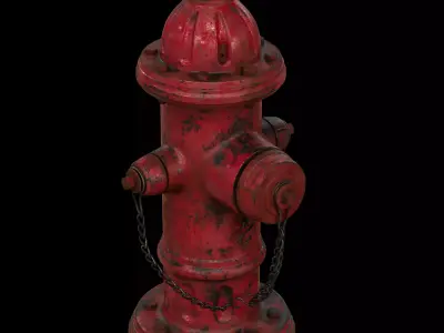 Fire Hydrant 3D model 9