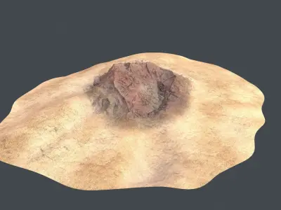 desert Low-poly 3D model