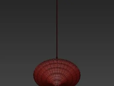 Chandelier pendant light hanging from ceiling 3D model