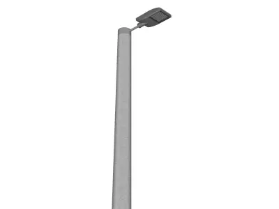 Concrete Lamp Post - Light Pole - Light Post - Street Light 18 3D model