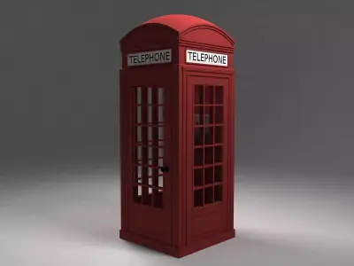 Phone booth 3D model