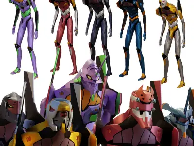 Rigged Units Eva Full Pack Neon Genesis Evangelion