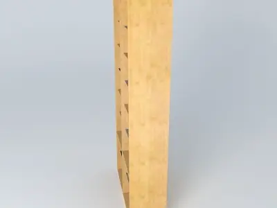 Shelf Cabinet DOORS HREG4FS 22 12 BRW Milano Oak 3D model