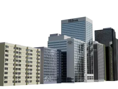 Rio de Janeiro Building Pack 3D model