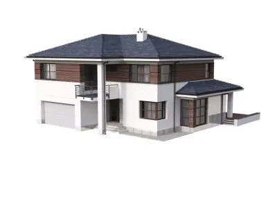 Villa 02 House Cottage 3D model