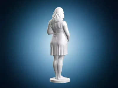 Pregnant Woman Figurine 3D print model