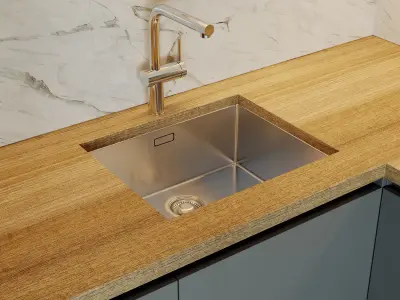 modern kitchen 03 3D model