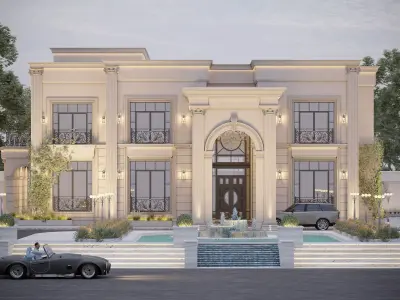 EXTERIOR CLASSIC VILLA 3D model