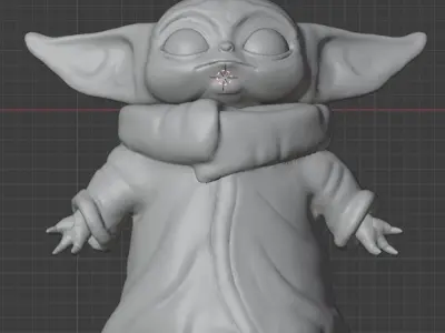 Baby Yoda 3D model purchase